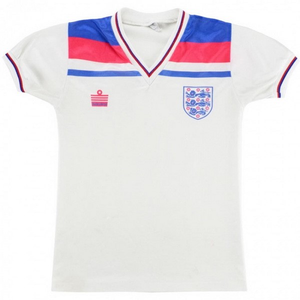 Thailande Maillot Football Angleterre Domicile Retro 1980 Blanc